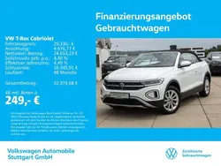 Pure white/schwarz Gebraucht 2023 VW T-Roc Cabriolet Style Cabrio | 29.330 € (Fairer Preis)