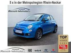 Blue) (blau Gebraucht 2015 Fiat 500C Sport Cabrio | 9.889 € (Etwas zu teuer)