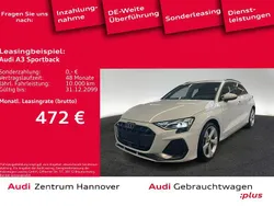 Weiß Gebraucht 2024 Audi A3 Sportback S-Line Limousine | 37.950 € (Fairer Preis)