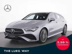 Metalliclack hightechsilber Gebraucht 2024 Mercedes CLA200 Shooting Brake AMG Kombi | 34.845 € (Fairer Preis)