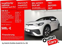 Gletscherweiß metallic schwarz Gebraucht 2024 VW ID.5 Pro SUV | 38.860 € (Guter Preis)