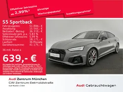 Quantumgrau Gebraucht 2022 Audi S5 Sportback Ambiente Kleinwagen | 51.884 € (Etwas zu teuer)