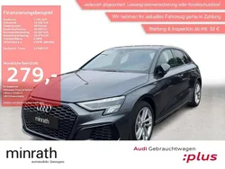 Grau Gebraucht 2024 Audi A3 Sportback S-Line Limousine | 34.080 € (Guter Preis)