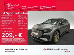 Taifungrau metallic Gebraucht 2023 Audi Q4 Sportback e-tron Ambiente SUV | 40.531 € (Fairer Preis)