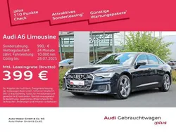 Blau Gebraucht 2024 Audi A6 S-Line Limousine | 61.890 €