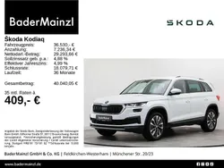 Moonweiß perleffekt/moonweiss metallic met. Gebraucht 2022 Skoda Kodiaq Ambition SUV | 36.530 € (Fairer Preis)