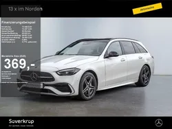 Unilack polarweiß Gebraucht 2024 Mercedes C300e AMG Kombi | 49.950 € (Etwas zu teuer)
