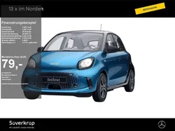 Blau karosserie in steel blue (metallic) (metallic) Gebraucht 2020 Smart ForFour Electric Drive Limousine | 9.990 € (Fairer Preis)