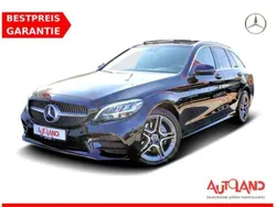Black pearl effect (metallic) Gebraucht 2019 Mercedes C200 AMG Kombi | 28.990 € (Superpreis)