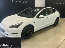Weiß Gebraucht 2021 Tesla Model 3 Performance Limousine | 30.800 € (Fairer Preis)