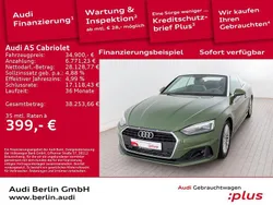 Distriktgrün metallic Gebraucht 2021 Audi A5 Cabriolet Basis Cabrio | 34.900 € (Fairer Preis)