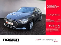 Mythosschwarz metallic Gebraucht 2024 Audi A3 Advanced Plus Limousine | 34.630 € (Etwas zu teuer)