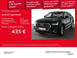 Schwarz Gebraucht 2024 Audi Q3 Sportback S-Line SUV | 47.470 € (Etwas zu teuer)