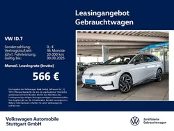 Gletscherweiß metallic Gebraucht 2024 VW ID.7 Pro Limousine | 47.330 €