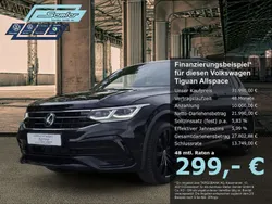Schwarz Gebraucht 2022 VW Tiguan Allspace R-line SUV | 31.990 € (Fairer Preis)