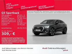 Schwarz Gebraucht 2024 Audi Q3 Sportback S-Line SUV | 44.621 € (Fairer Preis)