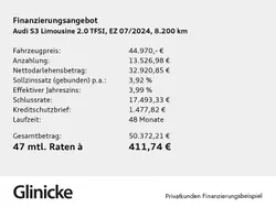 Blau Gebraucht 2024 Audi S3 Ambiente Limousine | 44.970 € (Superpreis)