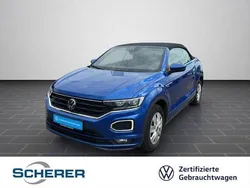 Ravennablau metallic schwarz (metallic) Gebraucht 2021 VW T-Roc R-line SUV | 25.490 € (Etwas zu teuer)