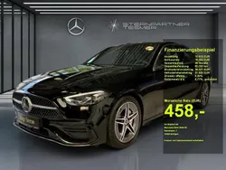 Schwarz Gebraucht 2024 Mercedes C220 AMG Limousine | 40.411 € (Fairer Preis)