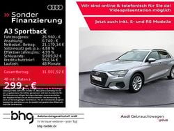 Silber Gebraucht 2024 Audi A3 Sportback Advanced Kleinwagen | 26.960 € (Etwas zu teuer)