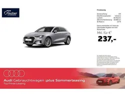 Silber Gebraucht 2024 Audi A3 Sportback Advanced Limousine | 29.940 € (Superpreis)