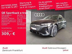 Mythosschwarz metallic Gebraucht 2024 Audi Q8 Sportback e-tron Advanced Plus SUV | 68.850 € (Fairer Preis)
