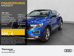 Blau Gebraucht 2021 VW T-Roc Cabriolet Style Cabrio | 20.850 € (Fairer Preis)