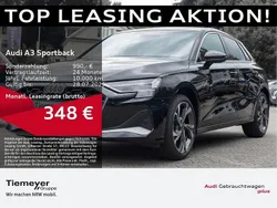 Schwarz Gebraucht 2024 Audi A3 Sportback S-Line Limousine | 33.770 € (Superpreis)