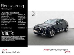 Mythosschwarz metallic Gebraucht 2025 Audi Q3 S-Line SUV | 43.499 € (Etwas zu teuer)