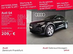 Mythosschwarz metallic Gebraucht 2022 Audi Q4 e-tron Comfort SUV | 25.850 € (Fairer Preis)