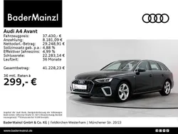 Mythosschwarz metallic Gebraucht 2025 Audi A4 S-Line Kombi | 37.430 € (Guter Preis)