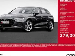 Grau Gebraucht 2024 Audi A3 Sportback S-Line Limousine | 36.204 € (Superpreis)
