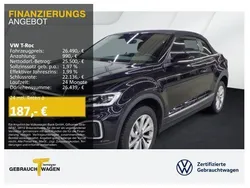 Schwarz Gebraucht 2024 VW T-Roc Cabriolet Style Cabrio | 26.490 € (Superpreis)
