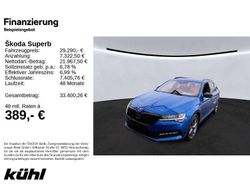 Raceblau metallic Gebraucht 2022 Skoda Superb SportLine Kombi | 28.990 € (Teuer)