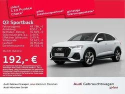 Gletscherweiß metallic Gebraucht 2024 Audi Q3 Sportback S-Line SUV | 48.639 € (Etwas zu teuer)
