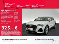 Gletscherweiß metallic Gebraucht 2023 Audi Q3 Sportback Sport SUV | 34.453 € (Fairer Preis)