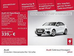 Gletscherweiß metallic Gebraucht 2023 Audi A3 Sportback e-tron S-Line Kleinwagen | 25.890 € (Fairer Preis)