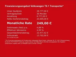 Weiss Gebraucht 2021 VW T6.1 Van | 28.777 € (Superpreis)