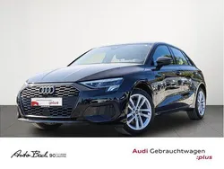 Silber (brillantschwarz) Gebraucht 2022 Audi A3 Sportback e-tron Design Limousine | 22.470 € (Guter Preis)