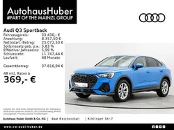 Turboblau (metallic) Gebraucht 2022 Audi Q3 Sportback S-Line SUV | 33.430 € (Guter Preis)