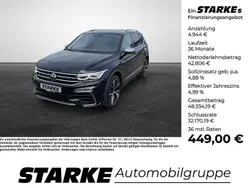 Schwarz Gebraucht 2024 VW Tiguan Allspace R-line SUV | 47.750 € (Teuer)