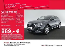 Daytonagrau perleffekt Gebraucht 2021 Audi Q3 Sportback Ambiente SUV | 35.478 € (Guter Preis)