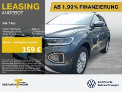 Indiumgrau metallic Gebraucht 2024 VW T-Roc Life SUV | 20.990 € (Superpreis)