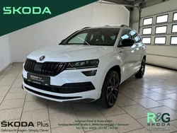 Weiss Gebraucht 2022 Skoda Karoq SportLine SUV | 27.999 € (Fairer Preis)