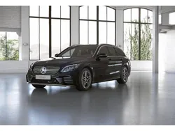 Schwarz Gebraucht 2021 Mercedes C300 AMG Limousine | 36.476 € (Fairer Preis)