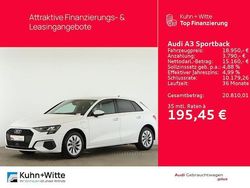 Ibisweiß Gebraucht 2022 Audi A3 Sportback e-tron Kleinwagen | 18.550 € (Fairer Preis)