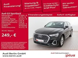 Mythosschwarz metallic Gebraucht 2024 Audi Q3 Sportback S-Line SUV | 37.500 € (Superpreis)
