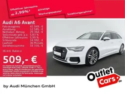 Gletscherweiß metallic Gebraucht 2022 Audi A6 S-Line Kombi | 41.949 € (Teuer)