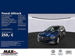 Aquamarinblau metallic (metallic) Gebraucht 2022 VW Passat Alltrack Kombi | 27.979 € (Etwas zu teuer)