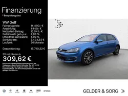 Blau Gebraucht 2016 VW Golf VII LOUNGE Limousine | 14.490 € (Fairer Preis)
